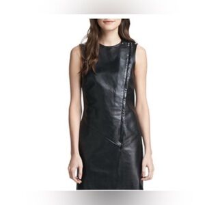 THEORY Leather/Lamb Dress Size:2 /BLACK